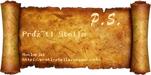 Prátl Stella névjegykártya